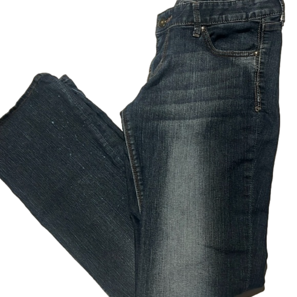 Express Women’s Barely Boot Regular Fit Low Rise Denim Jeans Size 8R